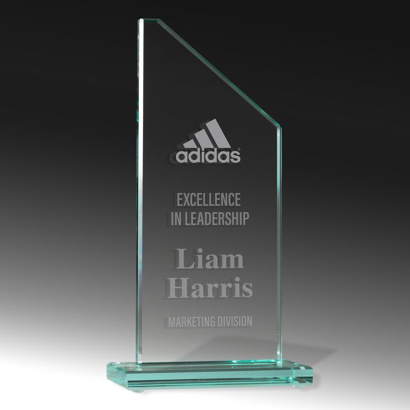 Jade Glass Rectangle Glass Award 202mm