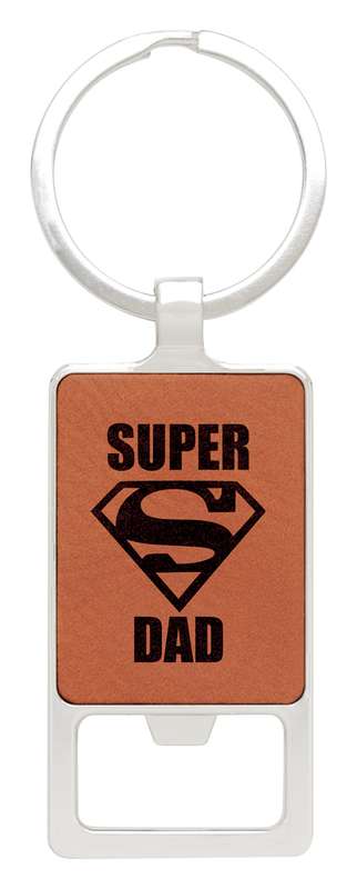 Leatherette Keychain - Bottle Opener