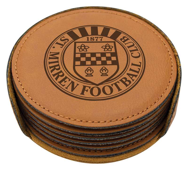 Leatherette Coaster Set