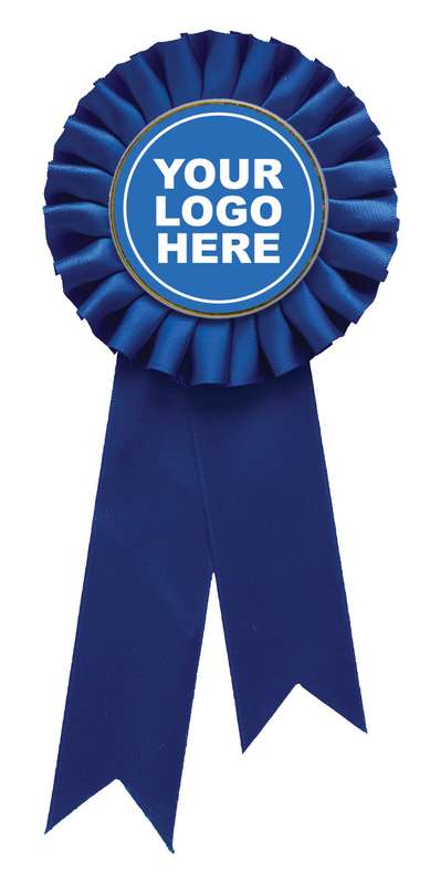 Blue Rosette w/ Clip 210mm