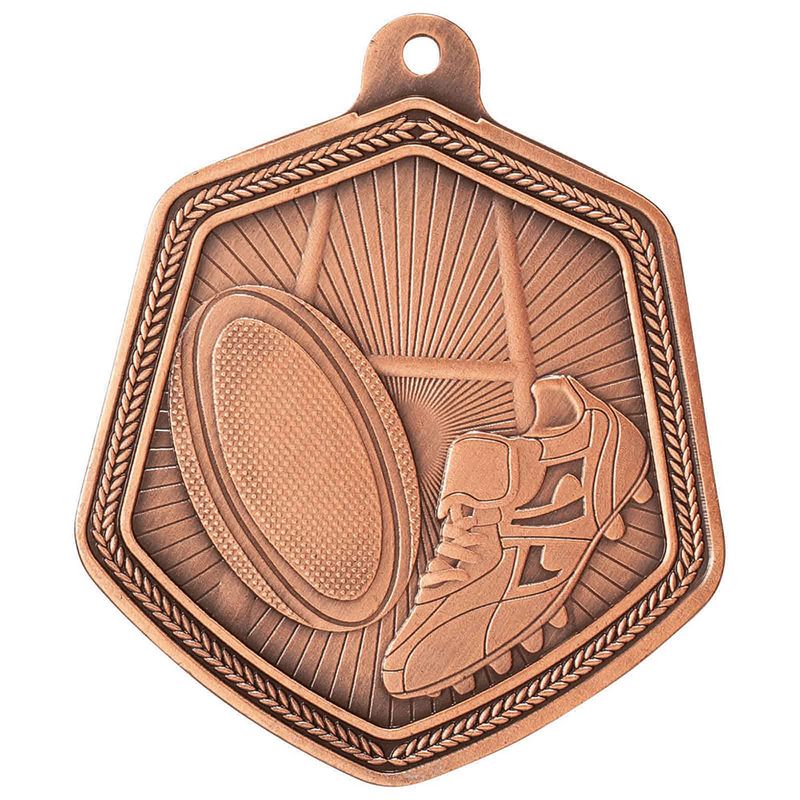 Rugby Bronze Medal 67mm