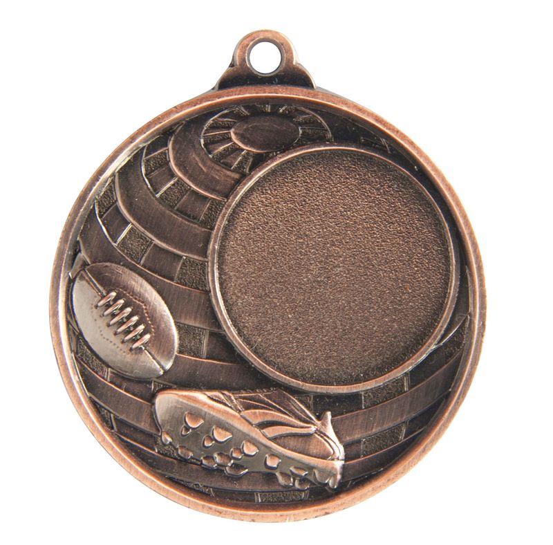 Aussie Rules 25mm Aussie Rules Bronze Medal 50mm