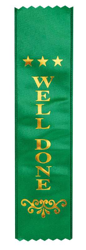 Award Ribbons – Well Done